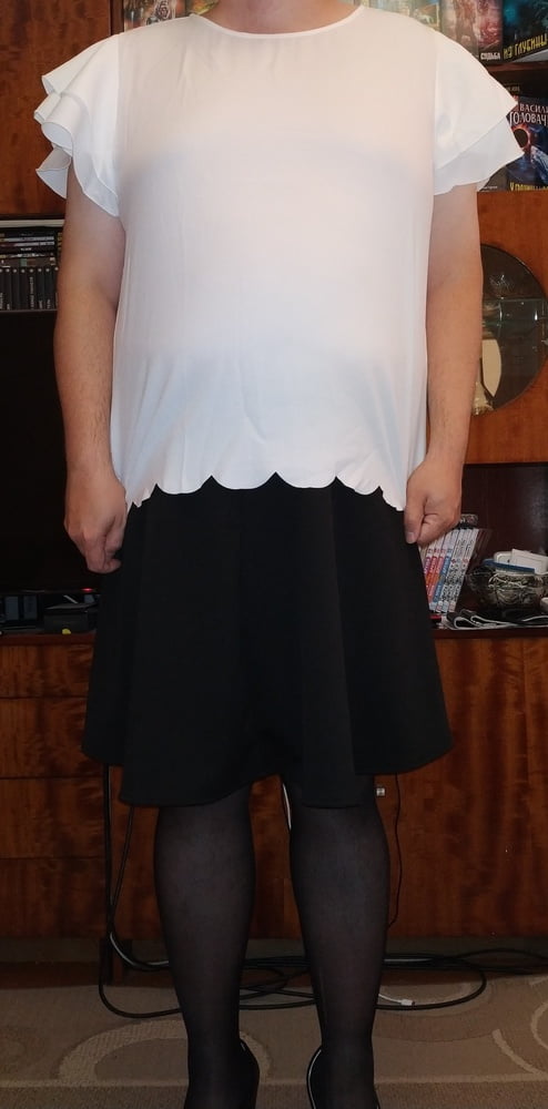 black skirt&white blouse p.1 #106848067