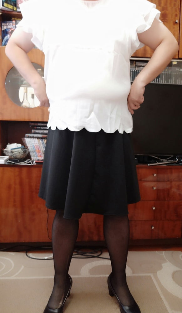 black skirt&white blouse p.1 #106848069