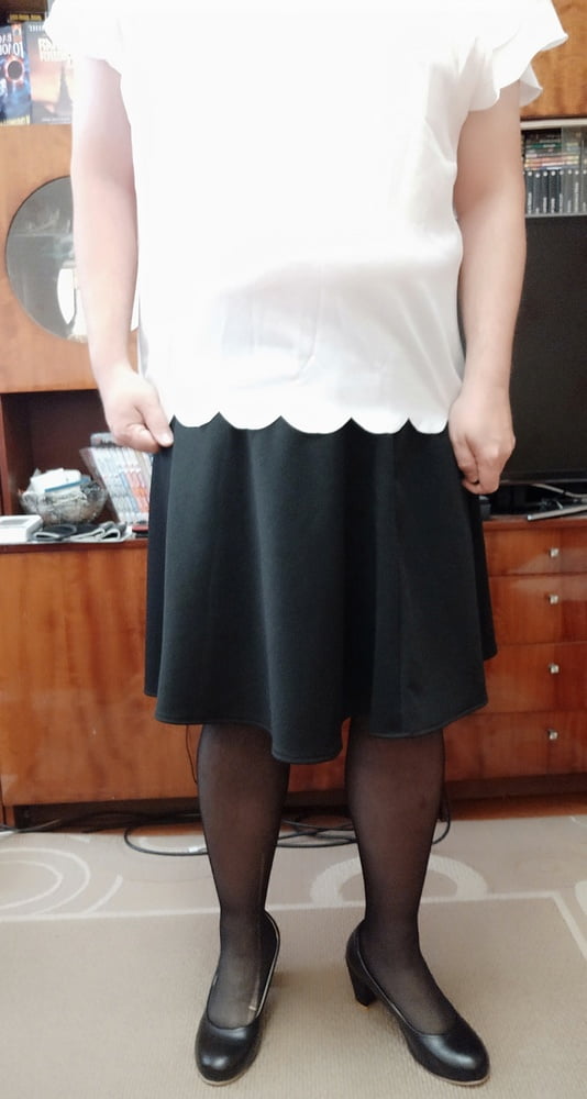 black skirt&white blouse p.1 #106848079