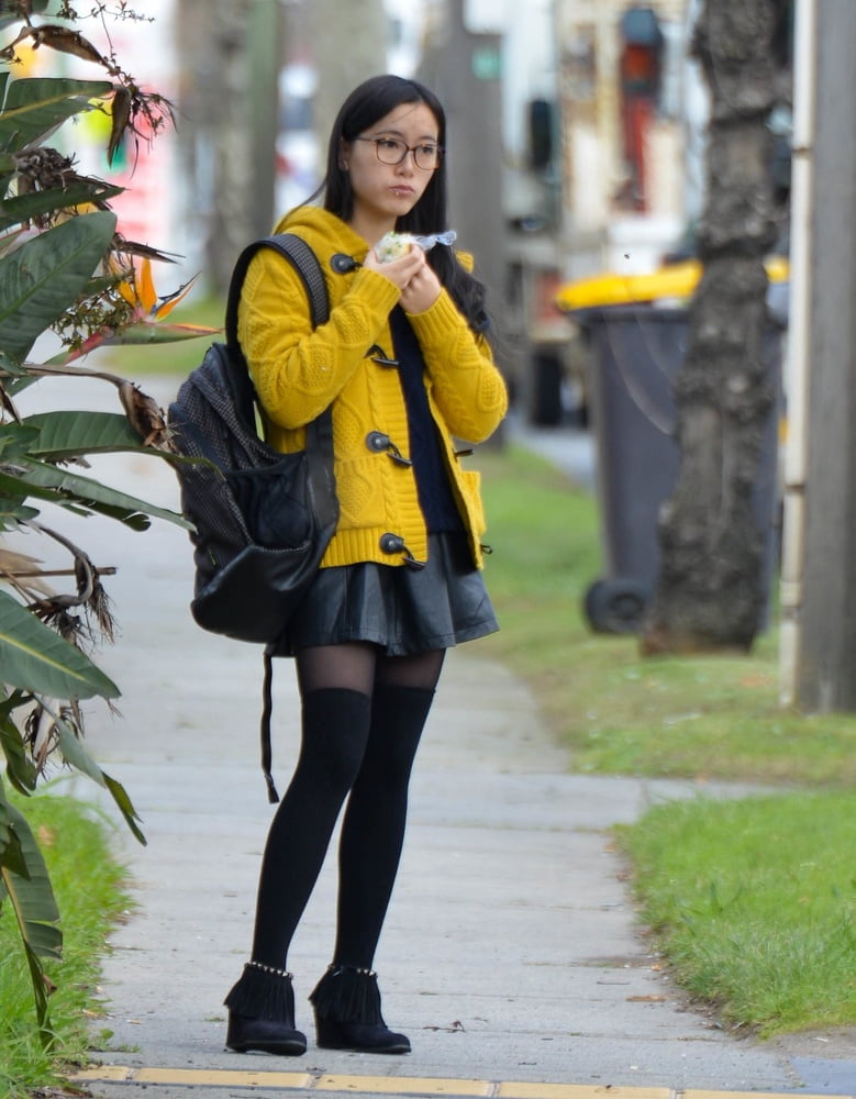 Street Pantyhose - Asian Cunts on the Street #100414412
