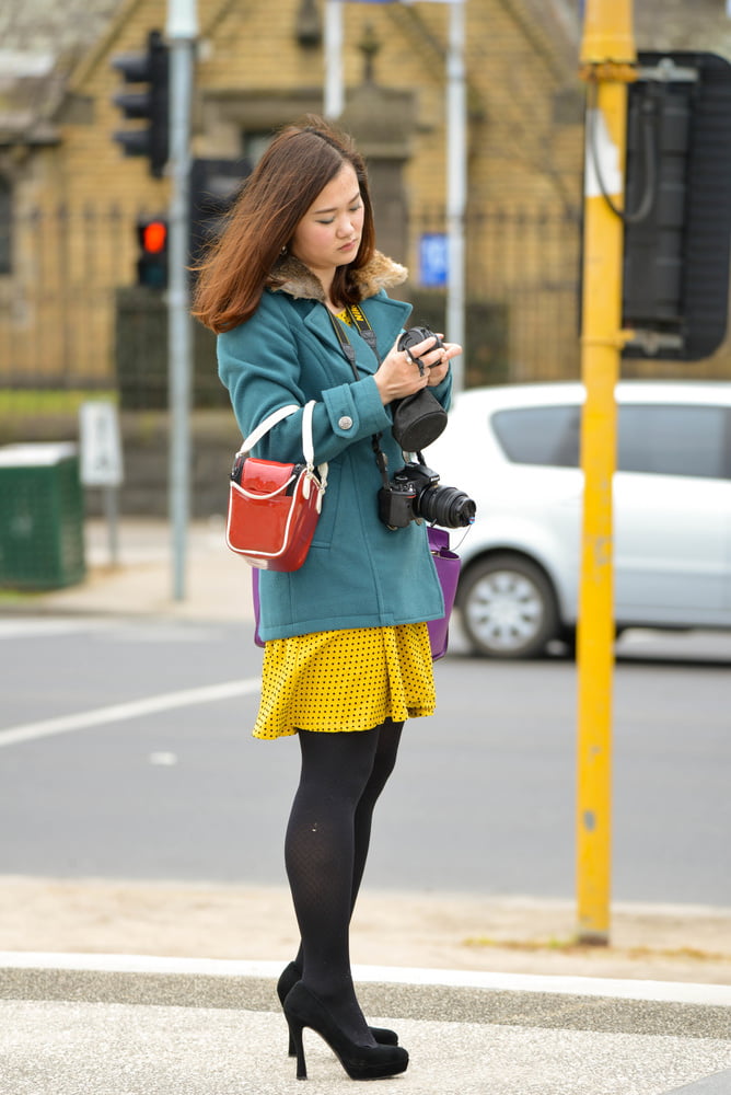 Street Pantyhose - Asian Cunts on the Street #100414420