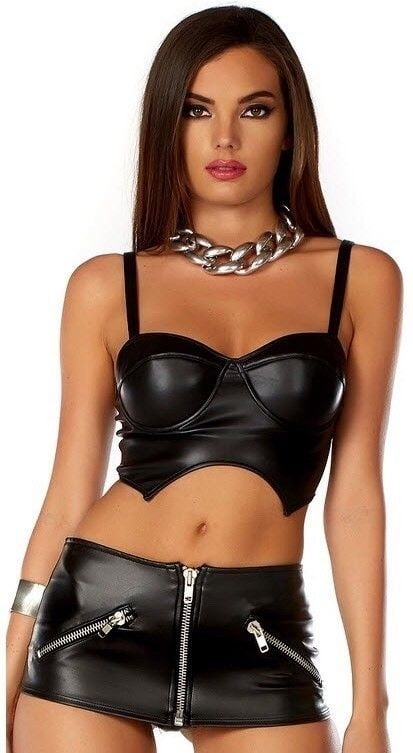 Black Leather Top 2 - by Redbull18 #99413773