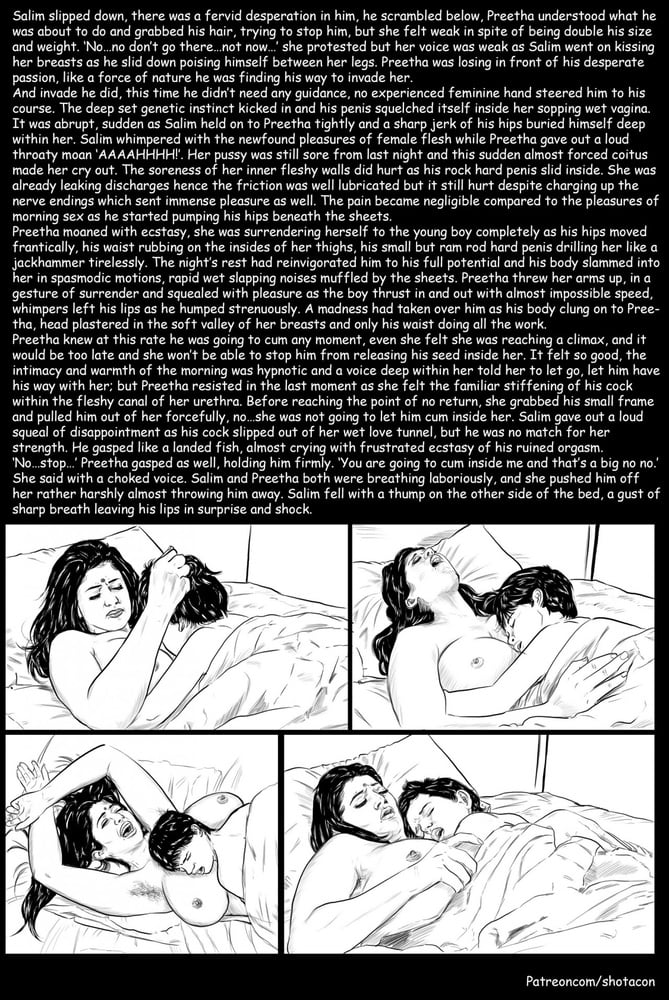 Comic love story of rich aunty #103316027