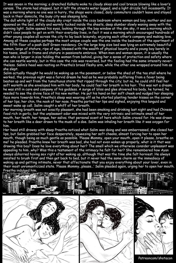 Comic love story of rich aunty
 #103316032