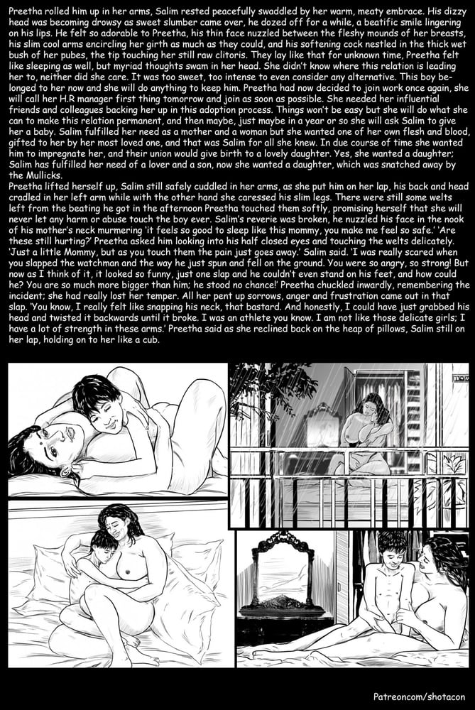 Comic love story of rich aunty #103316033