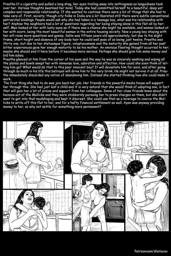 Comic love story of rich aunty
 #103316063