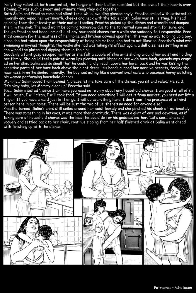 Comic love story of rich aunty #103316064