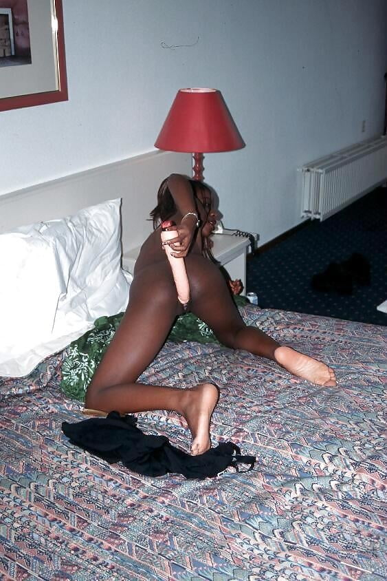 Black girl playing with dildos #99345726