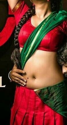 sexy Indian women in hot saree #97890457