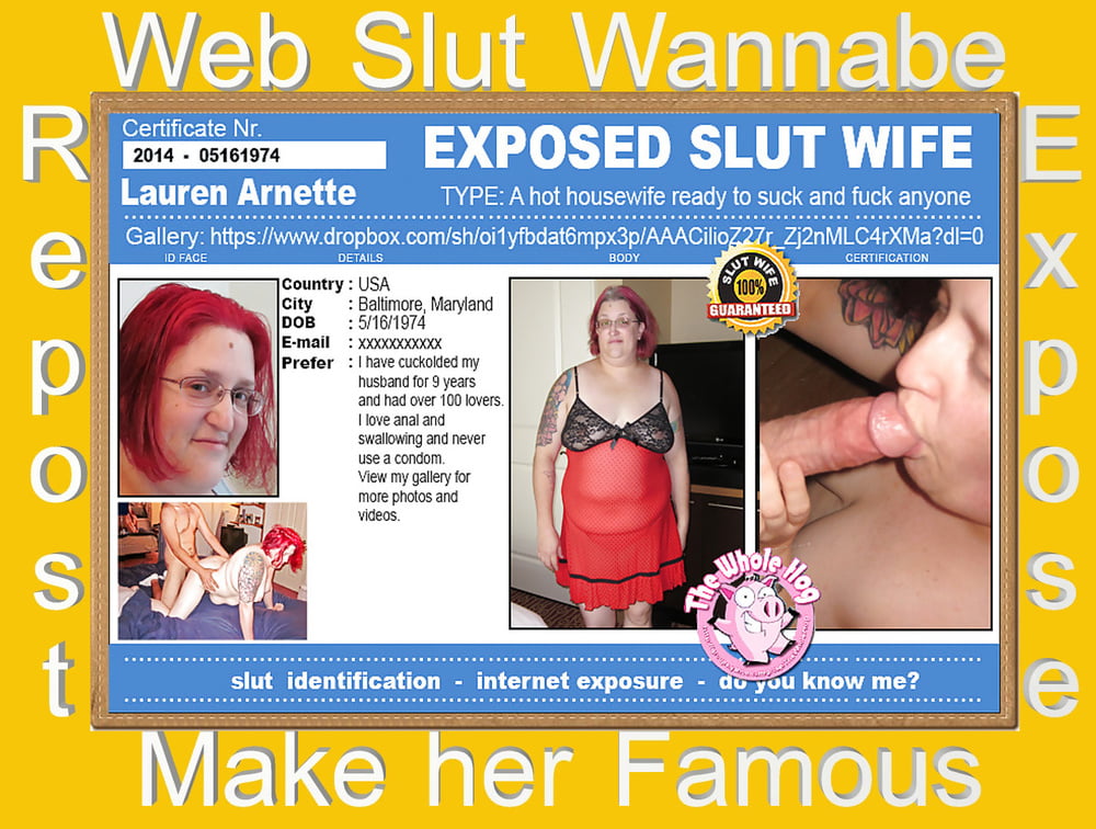 Expose Web Whore Lauren Anette Elliott #103775388