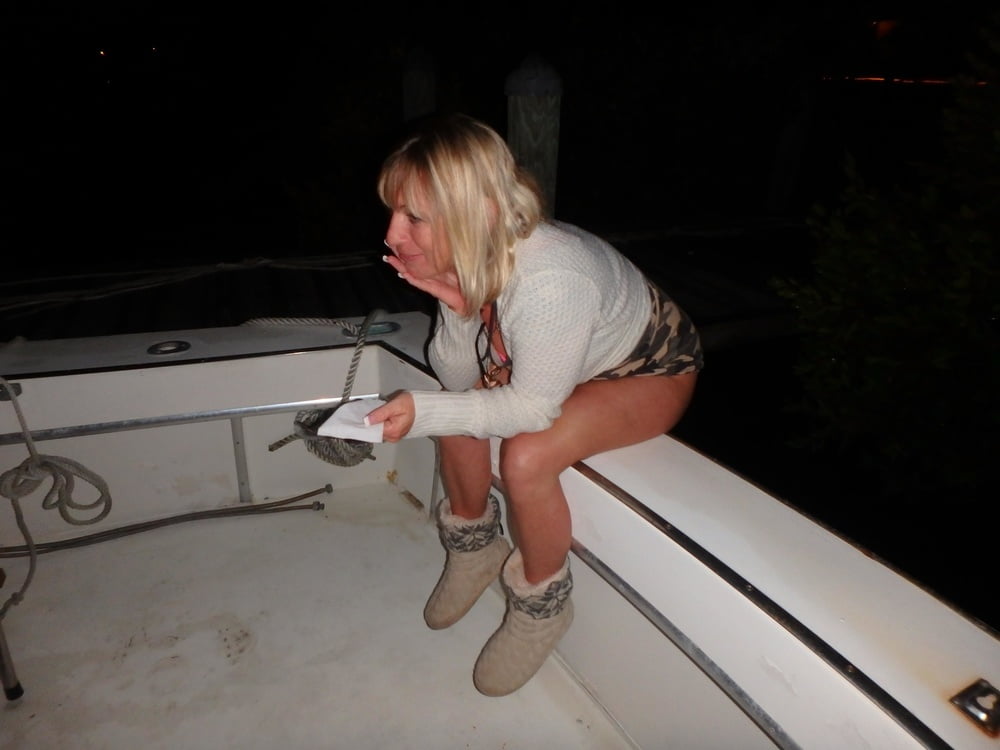 Slut Milf Brandi Jaimes on the Boat for Swinger #105597566