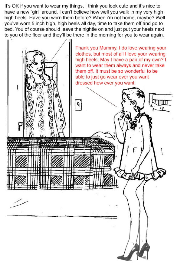 feminization sissies high heels #95276586