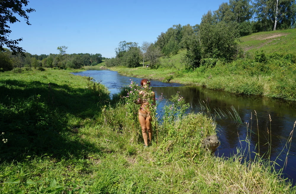 Nude walk upon river #106173805