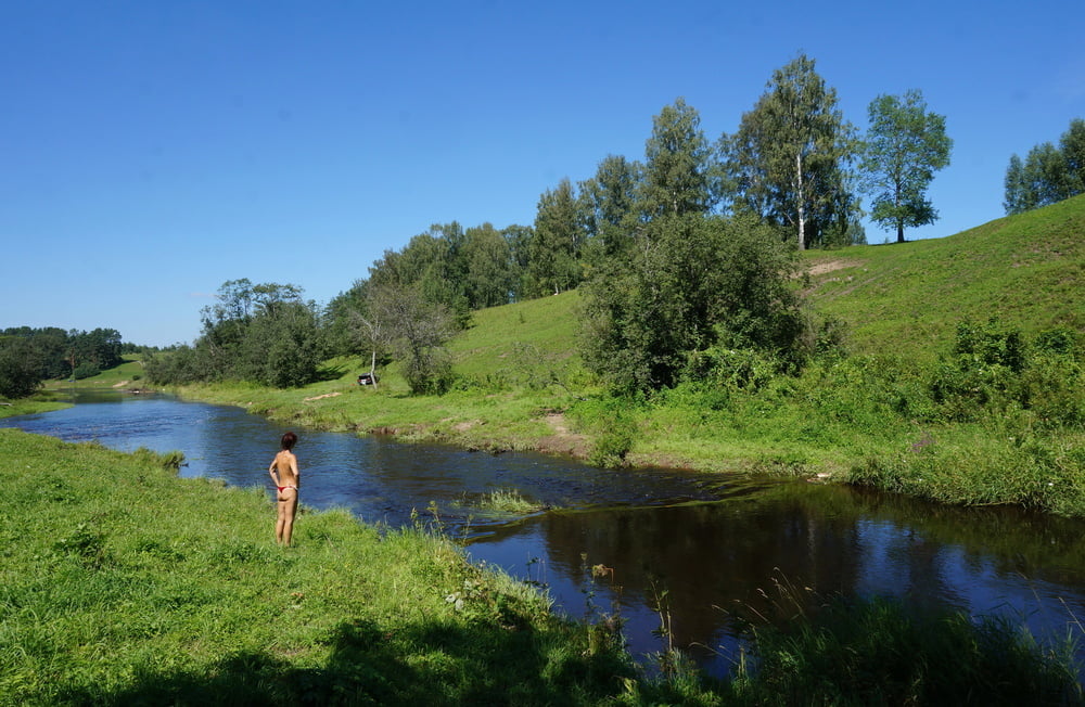 Nude walk upon river #106173817