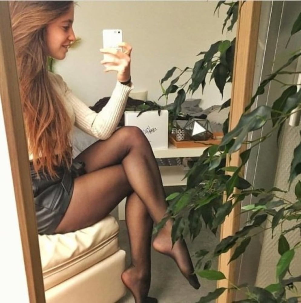black stockings nylon pantyhose sexy legs 15 #100601490