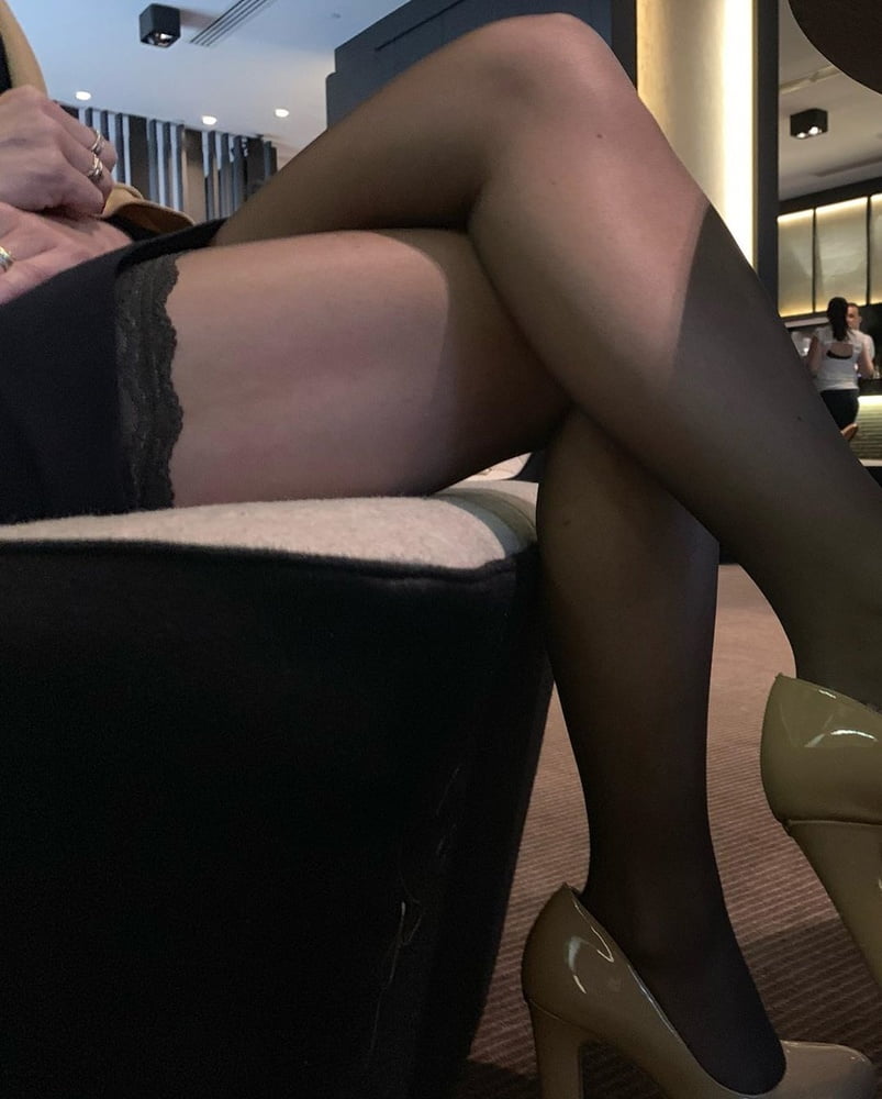 black stockings nylon pantyhose sexy legs 15 #100601523