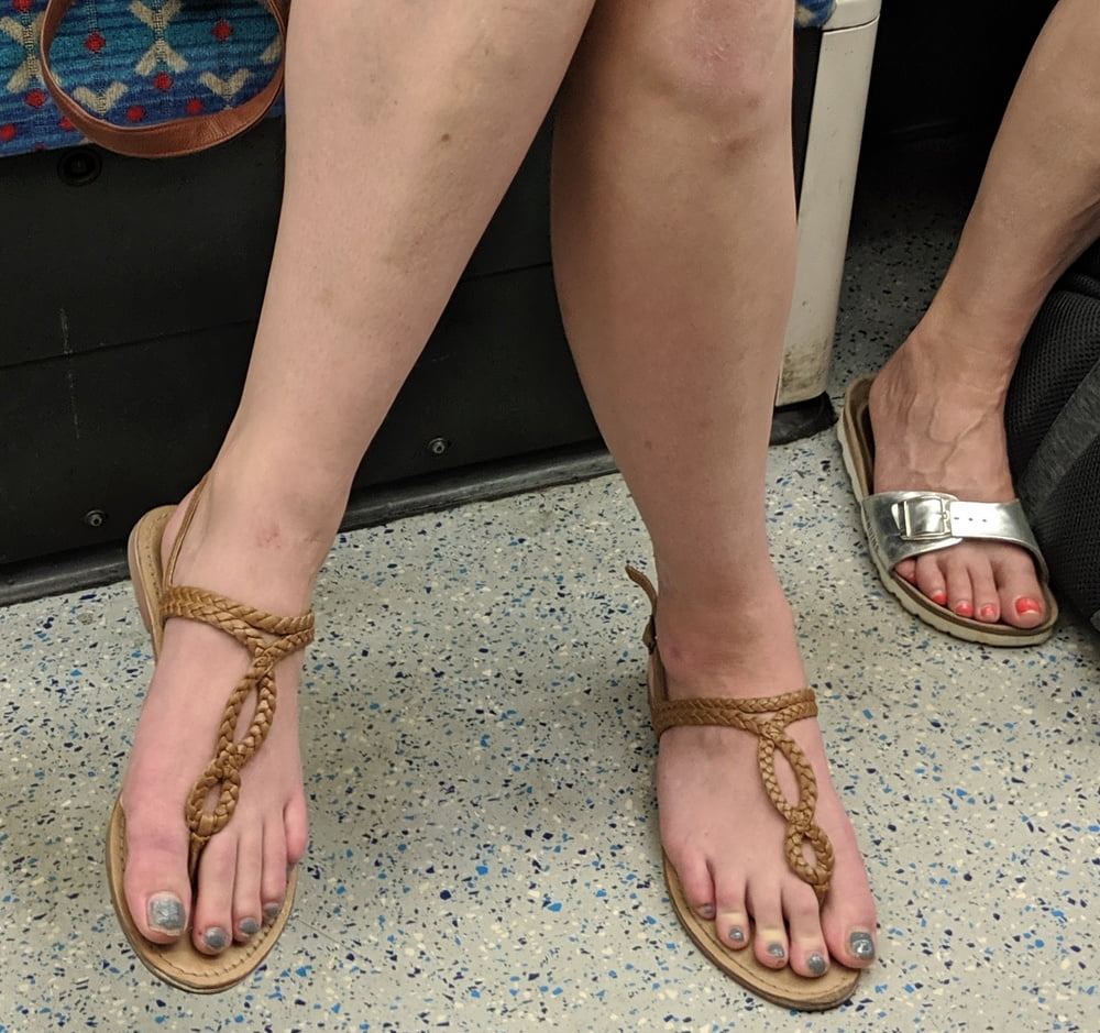 English girl sandals and toes #101854671