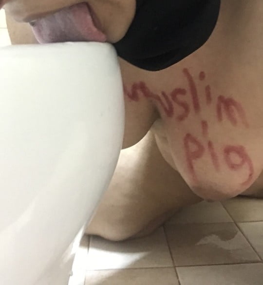 Wertloses ekelhaftes muslimisches Schwein entblößt
 #83984559