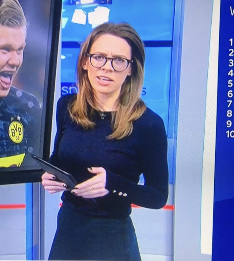 Wank And Cum For Sexy Geeky Nerd Kate Mason Sky Sports News #106156816