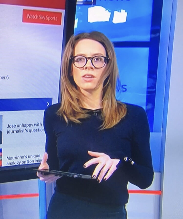 Wank And Cum For Sexy Geeky Nerd Kate Mason Sky Sports News #106156844