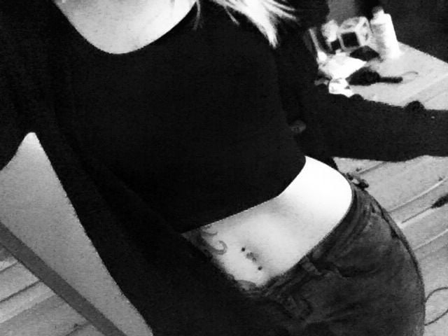 Skinny tattoed teen #81605662