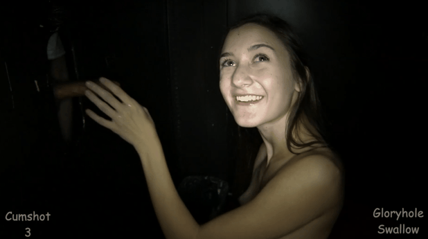 Giggly Claire Evans 1st Gloryhole #89087239