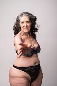 Old mature and fat posing sexy #105594406