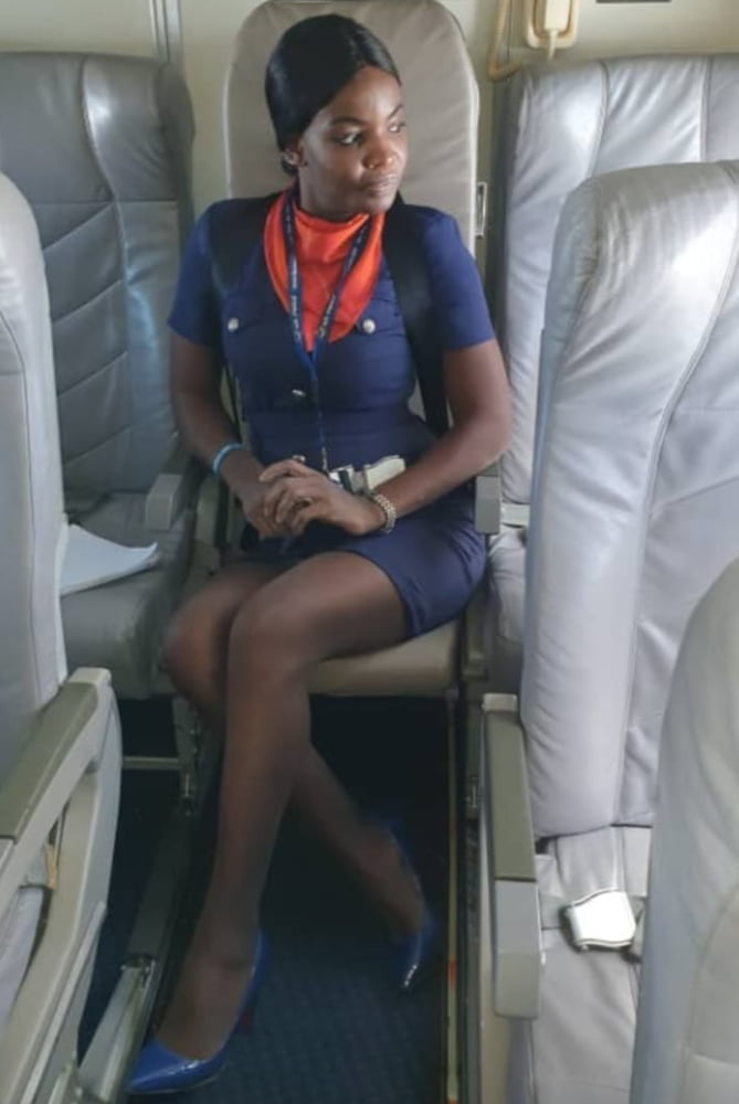 Evodie French African air hostess #81255001