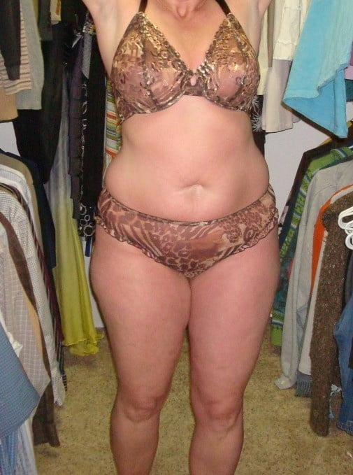 matures in bra and panty front and back #92521227