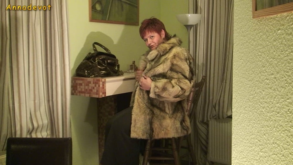 FETISH - masturbating in FUR COAT #106678829