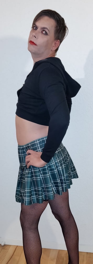 Sissy MaxyMalya in and out of her Schoolgirl skirt #107088691