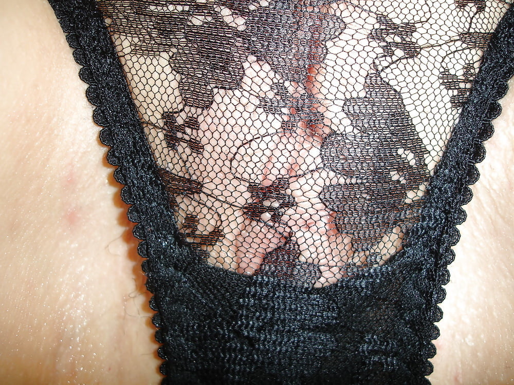 Black lace panties #89378538