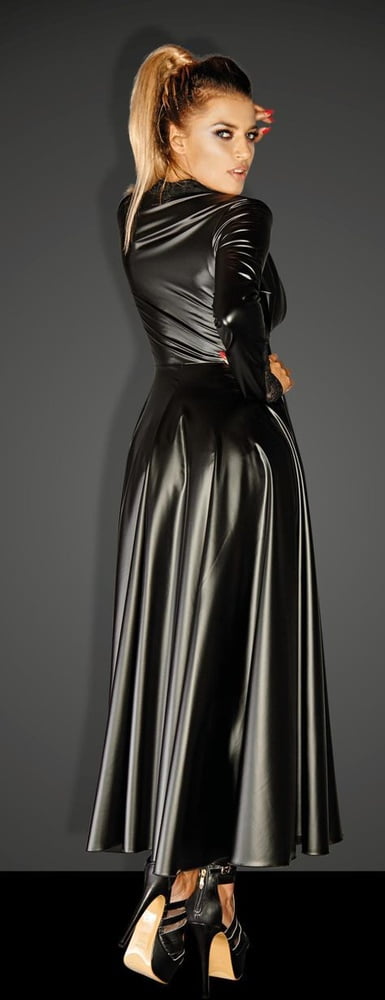 Black Leather Dress 3 - by Redbull18 #98821149