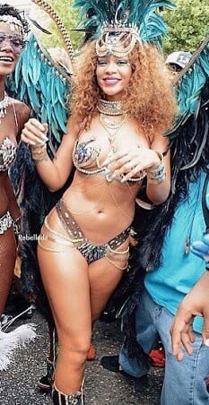 Sluty Rihanna in Barbados Festival #99331405