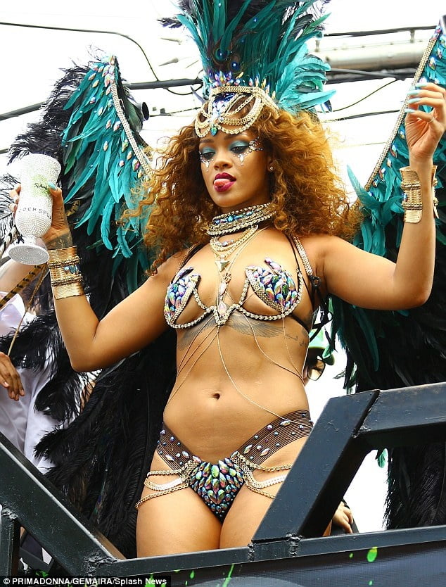 Sluty Rihanna in Barbados Festival #99331420
