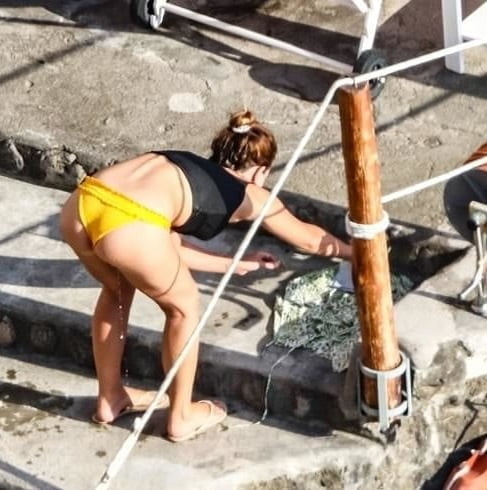 Emma Watson News Pictures Bikini Downblouse Ass #88025162