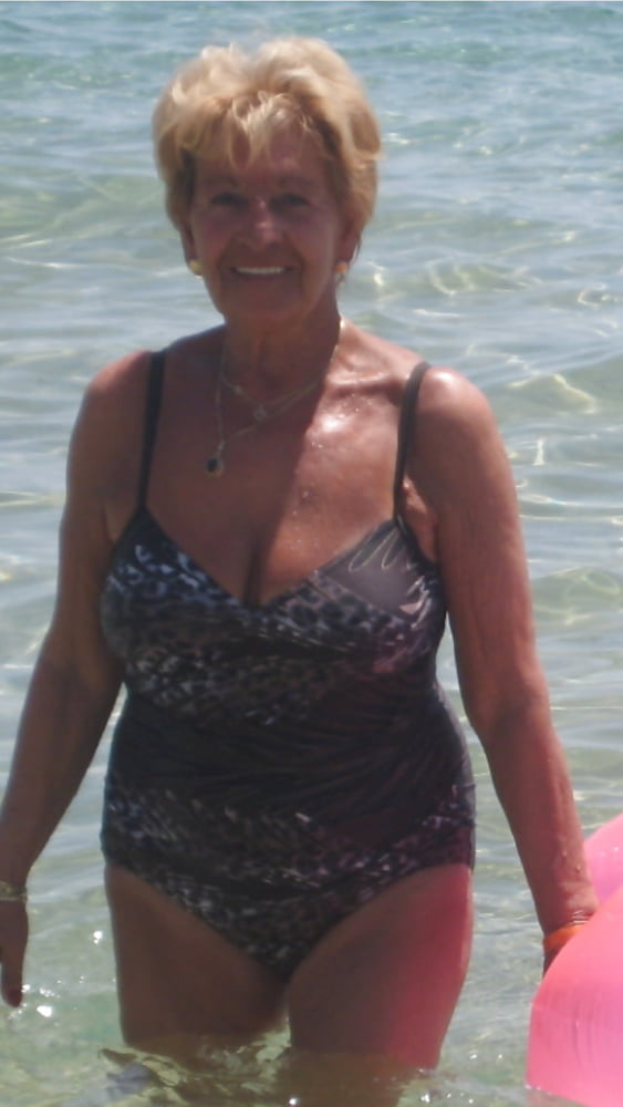 sexy granny in bikini #93574038