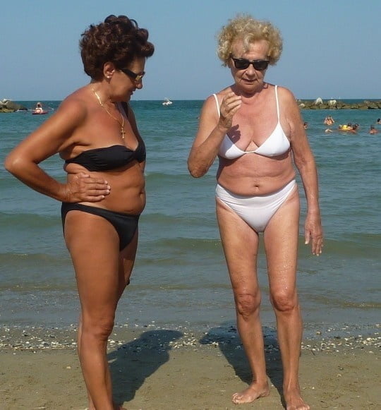 sexy granny in bikini #93574139