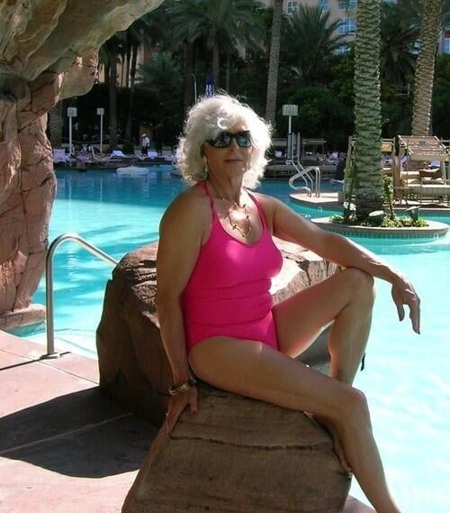 sexy granny in bikini #93574140