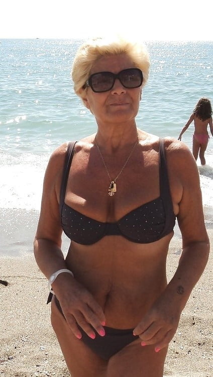 sexy granny in bikini #93574143