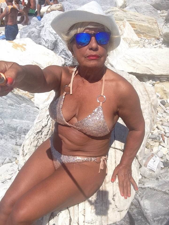 sexy granny in bikini #93574158