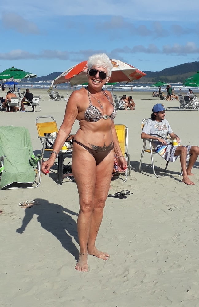 sexy granny in bikini #93574162