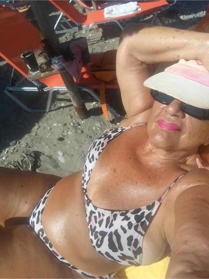 sexy granny in bikini #93574170