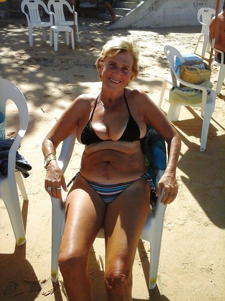 sexy granny in bikini #93574174