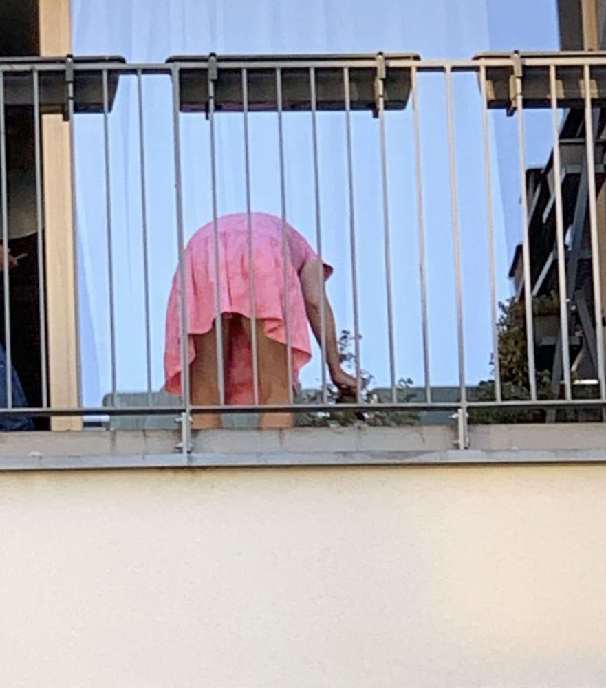 New Neighbour on balcony #86258561