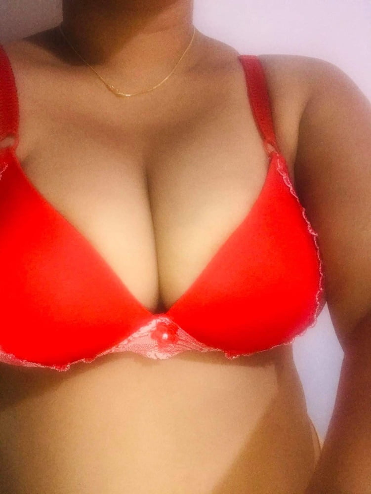 Sri Lankan Red Big Bra with big tits #106615361