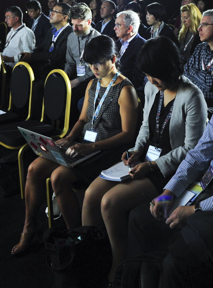 Matures Showing Legs in Audience #90101965