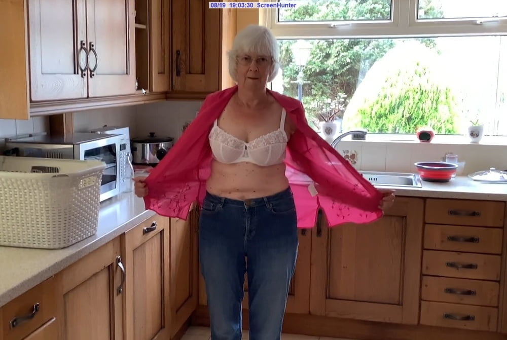Kay goes topless in her kitchen #80866668
