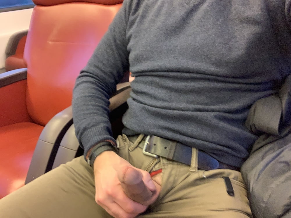 Jerking off on the train and in public #107019854