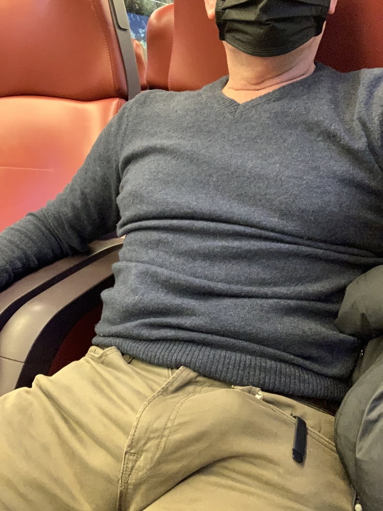 Jerking off on the train and in public #107019858